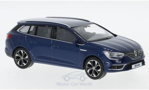 Renault Megane 1/43 Norev Estate metallico blu 2016 modellino in miniatura