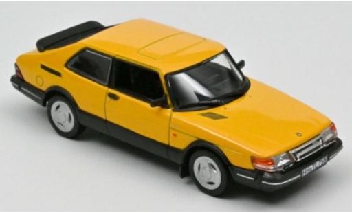 Saab 900 1/43 Norev Turbo 16 giallo 1992 modellino in miniatura