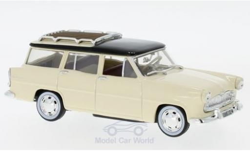 Simca Vedette 1/43 Norev Marly beige/nero 1957 modellino in miniatura