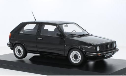 Volkswagen Golf 1/18 Norev II CL schwarz 1987 1:18 modellino in miniatura