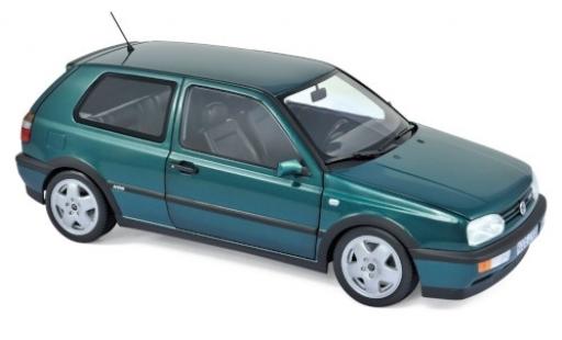 Volkswagen Golf 1/18 Norev III VR6 metallico verde 1996 modellino in miniatura