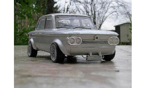 NSU TT Racing 1/18 Revell grigio modellini auto