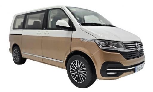 Volkswagen T6 1/18 NZG .1 Multivan Generation Six bianco/bronze 2019 modellino in miniatura
