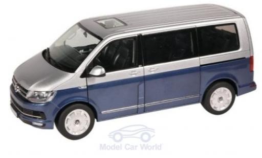 Volkswagen T6 1/18 NZG Multivan metallico blu/grigio 2015 Generation Six modellino in miniatura