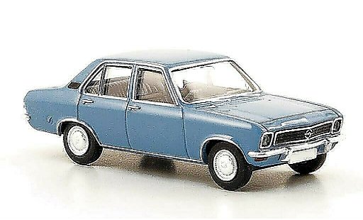 Opel Ascona A Base 1/87 Brekina blu 1970 modellini auto