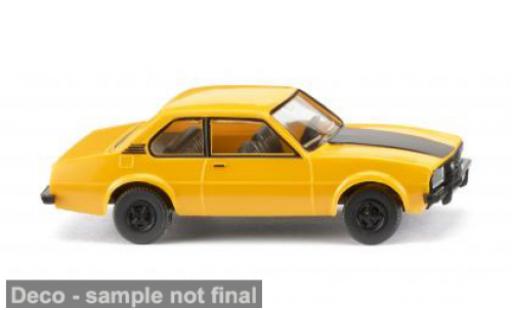Opel Ascona 1/87 Wiking B gelb/schwarz 1975 1:87 modellino in miniatura