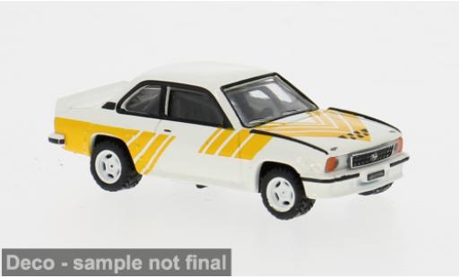 Opel Ascona 1/87 Brekina B i400 weiss/gelb 1980 1:87 modellino in miniatura