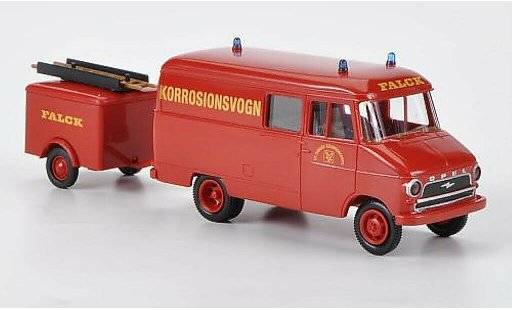 Opel Blitz Type A 1/87 Brekina furgone con Anhanger Falck Korrosionsvogn modellini auto
