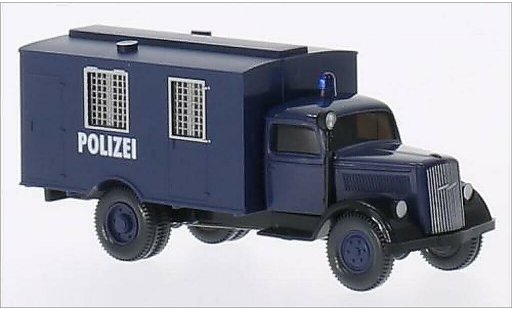 Opel Blitz Base 1/87 Wiking baule blu modellini auto