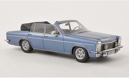 Opel Diplomat B Cabriolet Fissore 1/43 Neo B Cabrio blu 1971 modellini auto