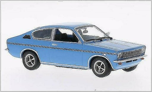 Opel Kadett C Coupe 1/43 Minichamps blu 1973 modellini auto