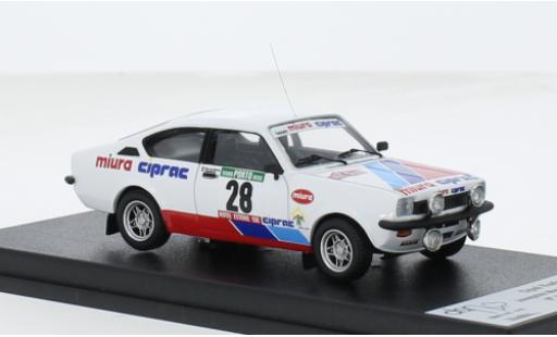 Opel Kadett 1/43 Trofeu C GT/E #28 1:43 modellino in miniatura