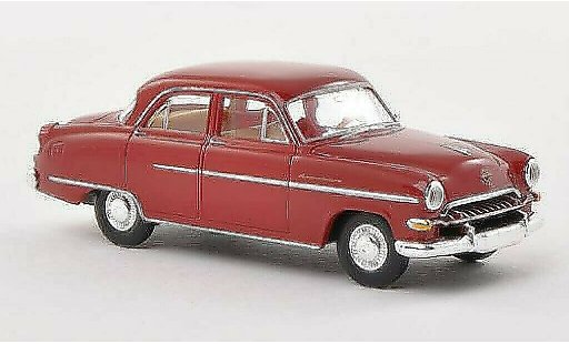 Opel Kapitan 1954 1/87 Brekina rosso modellini auto