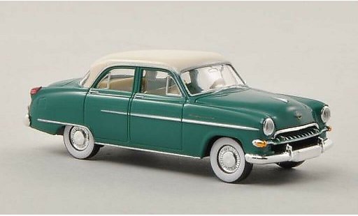 Opel Kapitan 1954 1/87 Brekina verde/beige modellini auto