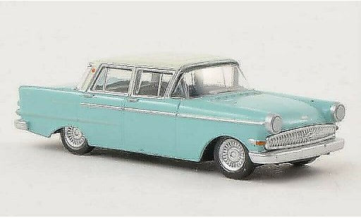 Opel Kapitan P2.6 1/87 Herpa turchese/grigio modellini auto