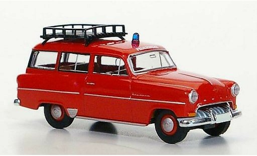 Opel Olympia Base 1/87 Brekina Caravan Vigili del fuoco modellini auto