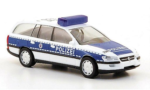 Opel Omega B Caravan 1/87 Herpa B Polizia Thuringen modellini auto
