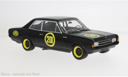 Opel Rekord 1/18 MCG C 1967 Schwarze Witwe #201 1:18 modellino in miniatura