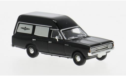 Opel Rekord 1/87 Brekina C Bestattungswagen schwarz 1968 1:87 modellino in miniatura