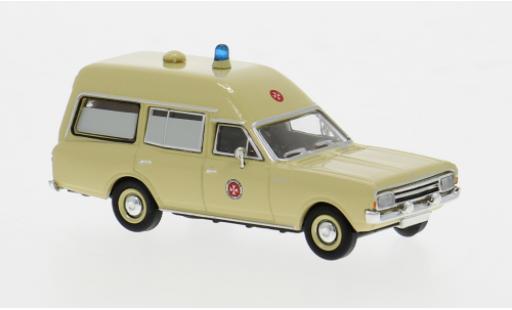 Opel Rekord 1/87 Brekina C KTW 1968 Johanniter Unfall Hilfe 1:87 modellino in miniatura