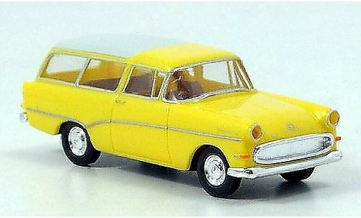 Opel Rekord P1 1/87 Brekina P 1 Caravan giallo/bianco 1957 modellini auto