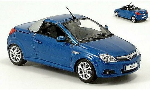 Opel Tigra Twin Top 1/43 Minichamps blu/grigio 2004 modellini auto