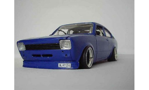 Opel Kadett C coupe 1/18 Minichamps sr 1976 blu modellini auto