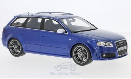Audi RS4 1/18 Ottomobile (B7) metallico blu 2005 modellino in miniatura