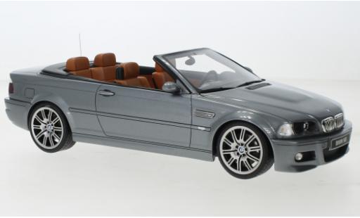 Bmw M3 1/18 Ottomobile (E46) cabriolet metallise grigio 2004 modellino in miniatura