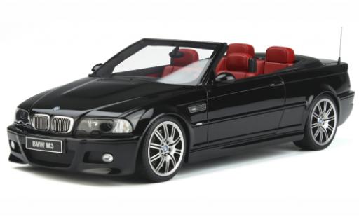 Bmw M3 1/18 Ottomobile (E46) Cabriolet nero 2004 modellino in miniatura