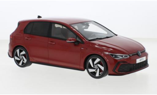 Volkswagen Golf 1/18 Ottomobile VIII GTI metallise rosso 2021 modellino in miniatura