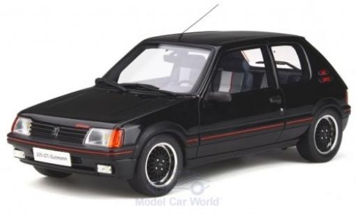 Peugeot 205 1/18 Ottomobile GTI Gutmann nero 1988 modellino in miniatura