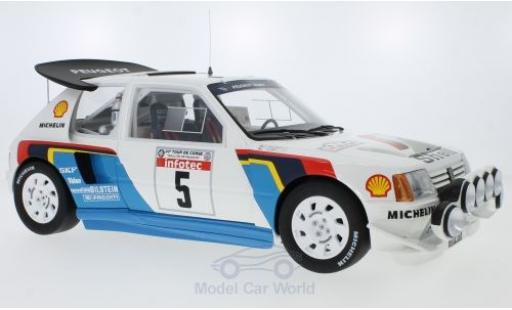 Peugeot 205 1/18 Ottomobile T16 Evo 2 No.5 Talbot Sport Rallye WM Rallye Tour de Corse 1986 B.Saby/J-F.Fauchille modellino in miniatura