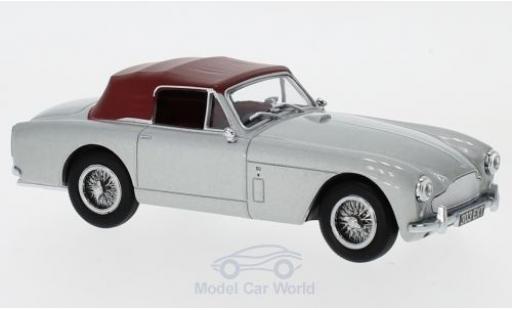 Aston Martin DB2 1/43 Oxford MKIII DHC metallico grigio/rosso RHD modellino in miniatura