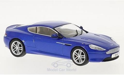 Aston Martin DB9 1/43 Oxford Coupe metallico blu RHD modellino in miniatura
