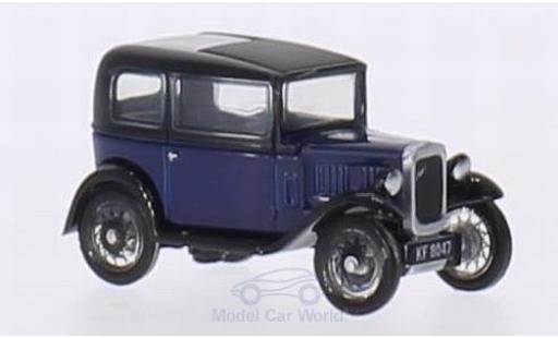 Austin Seven 1/76 Oxford RN Saloon blu/nero RHD modellino in miniatura