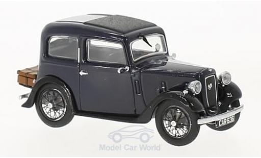 Austin Seven 1/43 Oxford Ruby Saloon blu RHD modellino in miniatura