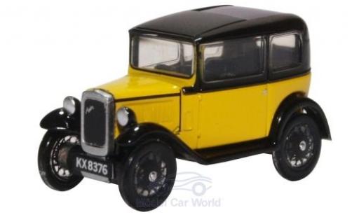 Austin Seven 1/76 Oxford Saloon giallo/nero modellino in miniatura
