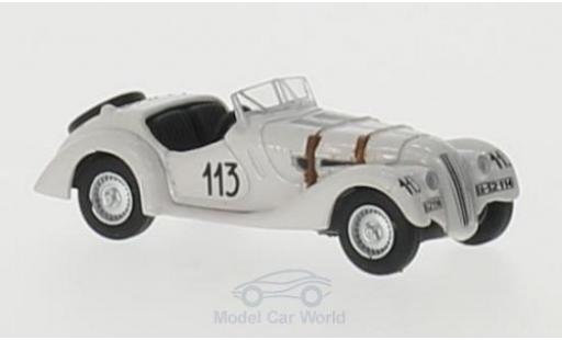 Bmw 328 1938 1/76 Oxford RHD No.113 Mille Miglia 1938 A.Fane/B.James modellino in miniatura