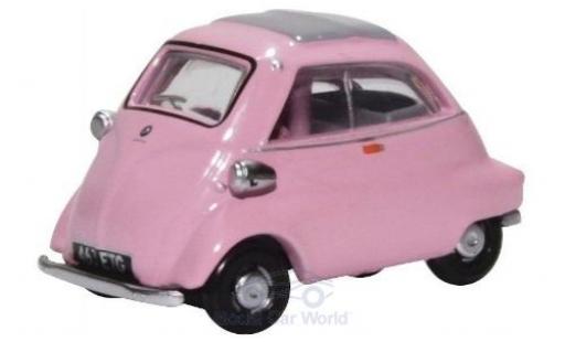 Bmw Isetta 1/76 Oxford rosa modellino in miniatura