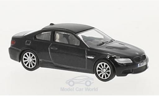 Bmw M3 1/76 Oxford (E92) Coupe metallico nero RHD modellino in miniatura
