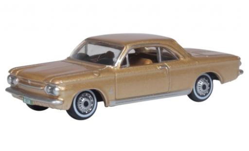 Chevrolet Corvair 1/87 Oxford Coupe metallico beige 1963 modellino in miniatura