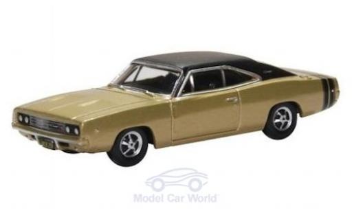 Dodge Charger 1/87 Oxford gold/matt-nero 1968 modellino in miniatura