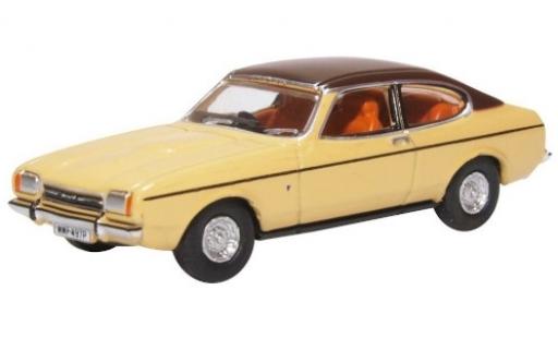 Ford Capri 1/76 Oxford Mk2 beige/matt-marroneee RHD modellino in miniatura