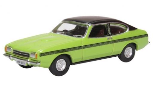 Ford Capri 1/76 Oxford MKII verde/matt-nero RHD modellino in miniatura