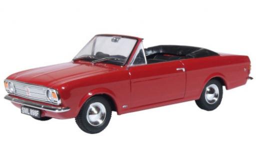 Ford Cortina 1/43 Oxford Crayford Convertibile rosso RHD geöffnetes Verdeck modellino in miniatura