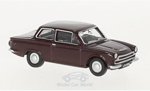 Ford Cortina 1/76 Oxford MKI rosso RHD modellino in miniatura