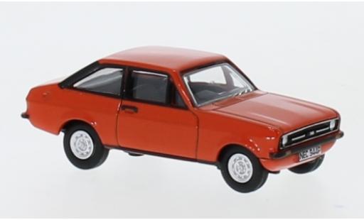 Ford Escort 1/76 Oxford MKII rosso RHD modellino in miniatura