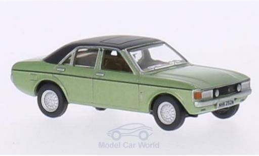 Ford Granada 1/76 Oxford metallico verde/nero modellino in miniatura