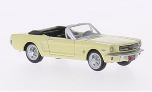 Ford Mustang 1/87 Oxford Convertibile giallo 1965 modellino in miniatura